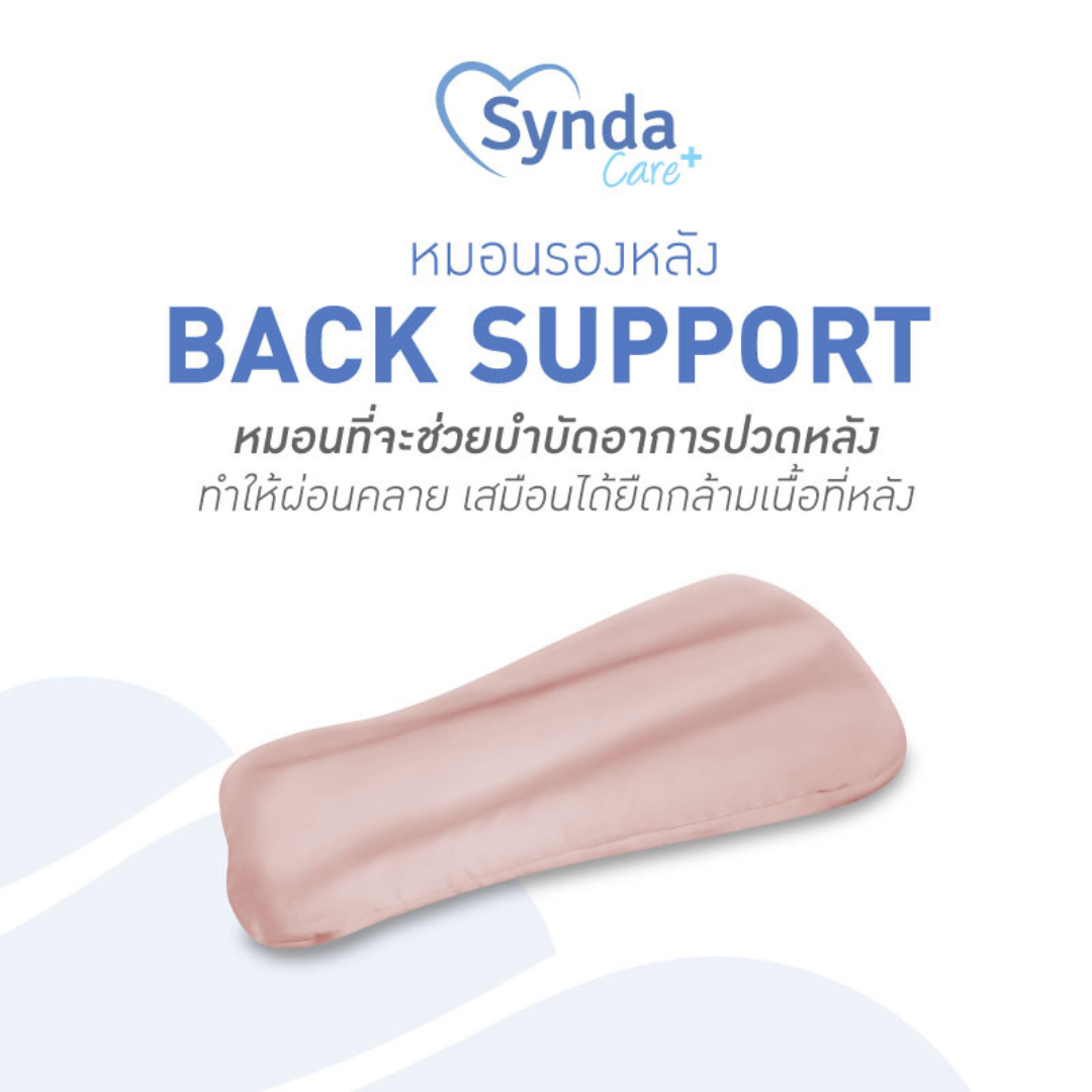 ส่งฟรี Synda Care หมอนรองหลัง และหมอนเอนกประสงค์ รุ่น Back Support บำบัดอาการปวดหลัง ราคา 581 บาท*ส่งฟรี