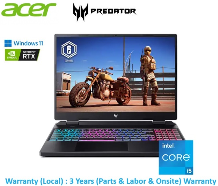 (0%) ACER NOTEBOOK (โน้ตบุ๊ค) PREDATOR HELIOS NEO 16 (PHN16-71-57QT) : i5-13500HX/16GB DDR5/SSD 512GB/16" WQXGA 2K IPS 165Hz/RTX 4060 8 GB/Windows11/3 Year Onsite Warranty - ยี่ห้อ Acer ราคา 42,850 บาท*ส่งฟรี