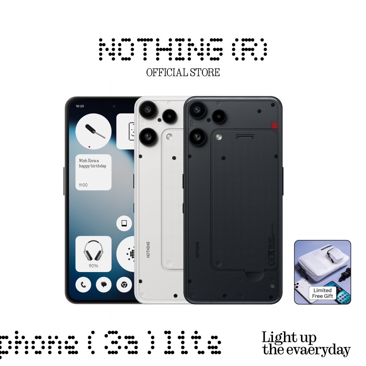 Nothing Phone (3A) Lite 8+128, 8+256Gb Mobile Phone Smartphone Get Free Limited-Edition Gifts ราคา 7,999 บาท*ส่งฟรี
