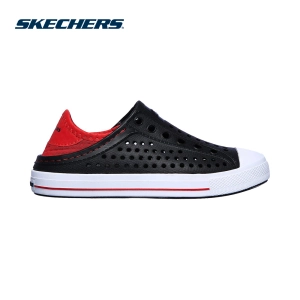 สินค้า Skechers สเก็ตเชอร์ส รองเท้าเด็กผู้ชาย Boys Foamies G Steps Walking Shoes - 91995L-BKRD Eva, Hanger Optional, Machine Washable