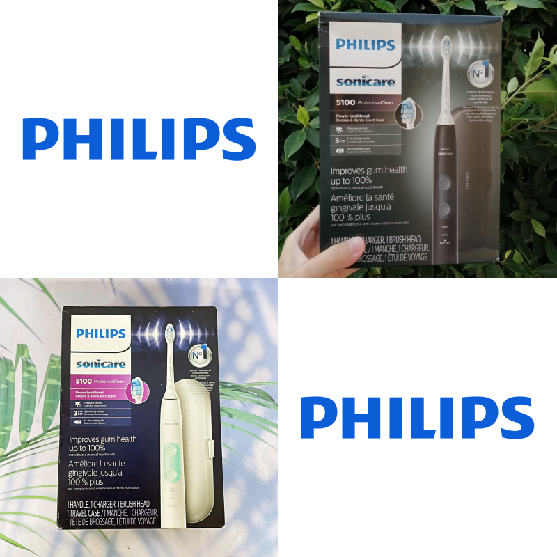 Philips Electric Toothbrush ® Sonicare Protectiveclean 5100 Rechargeable Electric Toothbrush, Black, Model Hx6850/60, Rechargeable, Black, Dynamic Cleaning Action Technology, Cleans between Teeth. ราคา 6,198 บาท*ส่งฟรี