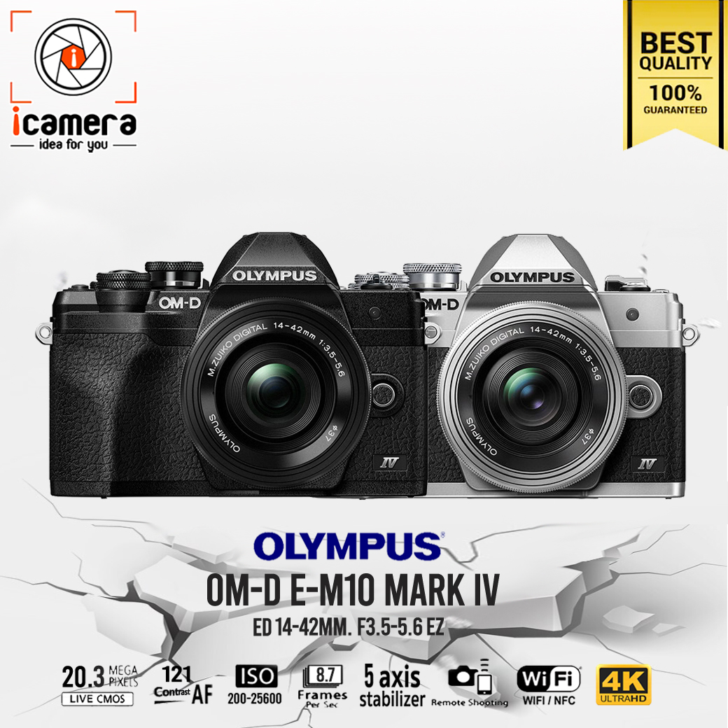 เกี่ยวกับ Olympus Camera OM-D E-M10 Mark 4 Kit 14-42 mm. F3.5-5.6 EZ - รับประกันร้าน icamera 1ปี