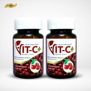 ภาพหน้าปกสินค้าVitamin C วิตามินซี Vit C Plus Zinc วิตามินซี เข้มข้น จากเชอร์รี่ อะเซโรลาเชอรี่ acerola cherry (30 เม็ด X 2 กระปุก) ที่เกี่ยวข้อง