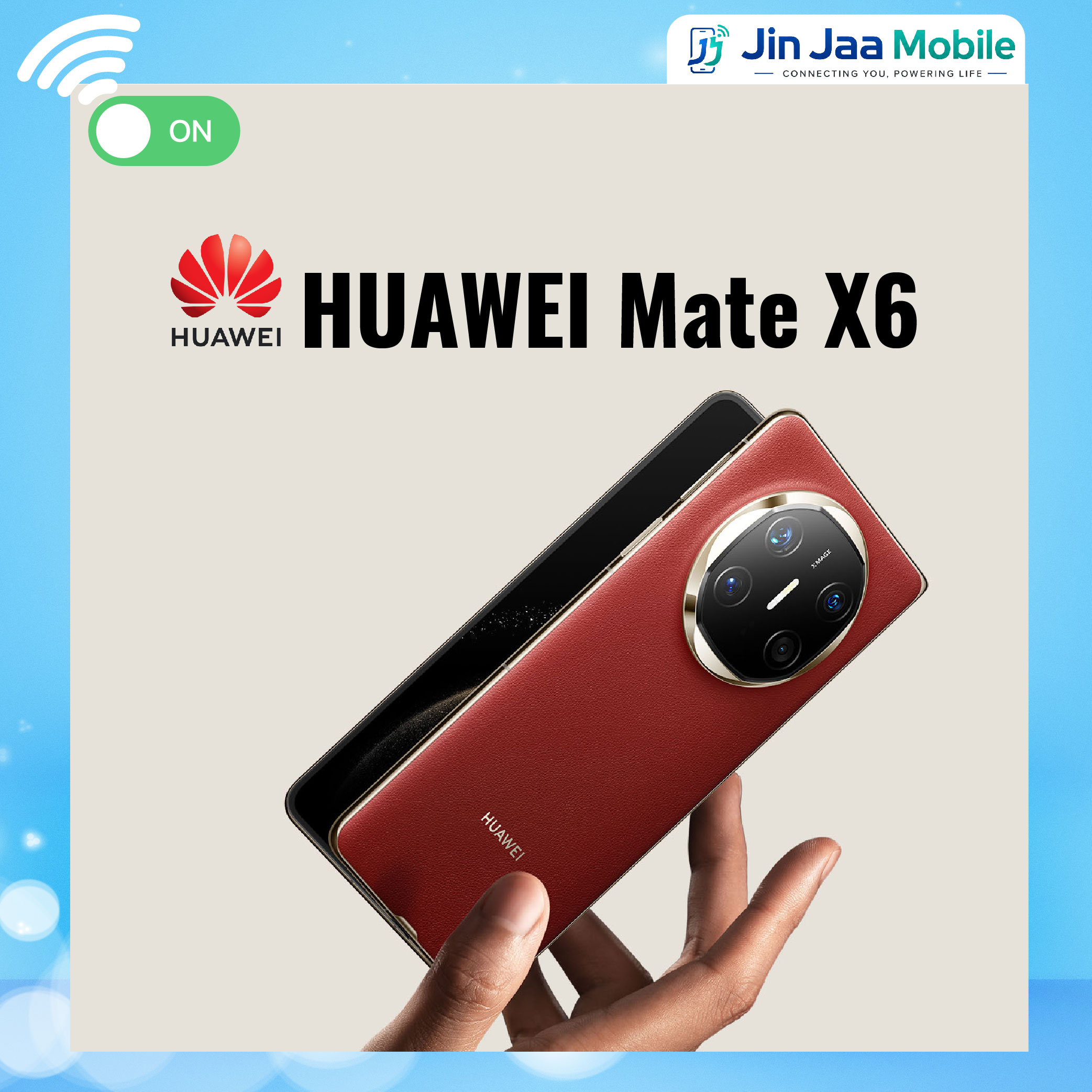 โทรศัพท์มือถือ สมาร์ทโฟน HUAWEI Mate X6 รุ่น 4g (12+512Gb) แบบพับได้ L Emui 14.0 ลิตร หน้าจอพับได้ 6.45 นิ้ว ราคา 35,980 บาท*ส่งฟรี