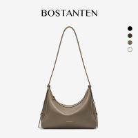 BOSTANTEN Lucky Trunk Bag กระเป๋าสะพายไหล่ สะพายข้างแฟชั่นสำหรับผู้หญิง รูปทรงเสี้ยวพระจันทร์ย้อนยุค คลาสสิกและใช้งานได้หลากหลาย