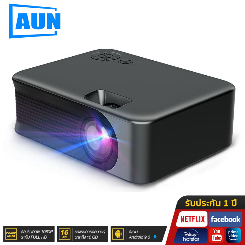 Lopburi A30C projector โปรเจคเตอร์ mini โฮมโปรเจคเตอร์ โปรแจ็คเตอร์ เครื่องฉาย projector 4k wifi android เครื่องฉายหนัง โปรเจคเตอร์ bluetooth โปรเจคเตอร์มือถือ ราคา 2,999 บาท*ส่งฟรี