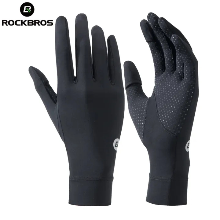 [【Grey Arrive In 3 Days】ROCKBROS Ice Silk Gloves Breathable Anti-Slip Full Finger Gloves Anti-UV Sweat Absorbed Outdoor Sports Gloves Ultralight Elastic Fishing Gloves,ROCKBROS Ice Silk Gloves Breathable Anti-Slip Full Finger Gloves Anti-UV Sweat Absorbed ราคา 192 บาท*ส่งฟรี
