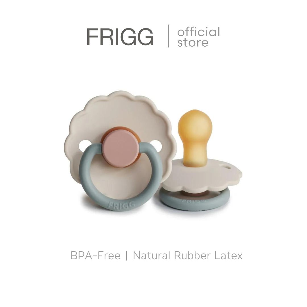 FRIGG Daisy Color Blocks Latex จุกหลอกยางธรรมชาติ รุ่นเดซี่ คัลเลอร์บล็อค ราคา 380 บาท*ส่งฟรี