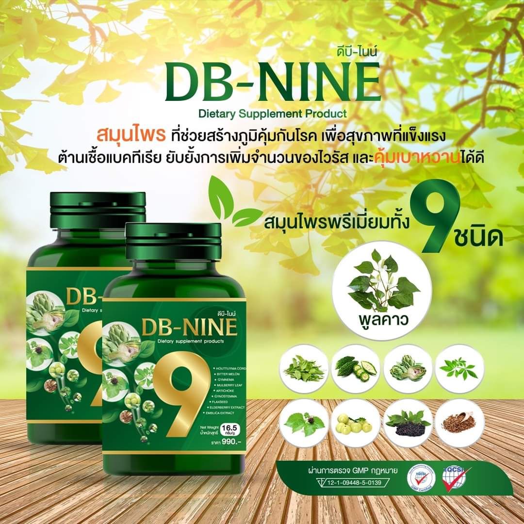 ภาพประกอบของ (ส่งฟรี) DB9 ดีบีไนน์ โปร!ซื้อ1 แถม 2 + ของแถมสุดพิเศษจัดเต็ม DB nine DB-NINE DBNINE