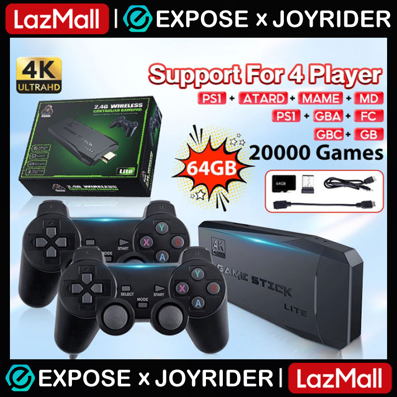 Joyrider Game Console Game Stick 15000 Games 64Gb 4K Game Console Family Video Game Console Video Game Console Game Console Two Player Battle ราคา 449 บาท*ส่งฟรี