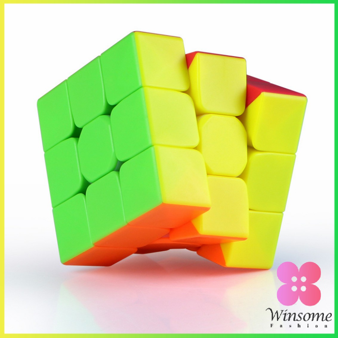 คำอธิบายเพิ่มเติมเกี่ยวกับ Winsome รูบิค 3x3x3 เล่นง่าย ดีไซน์สวย ความเร็วระดับมืออาชีพ รูบิค ลูกบาศก์ ของเล่นลับสมอง Twist P Rubik's Cube & MF3RS Racing Cube