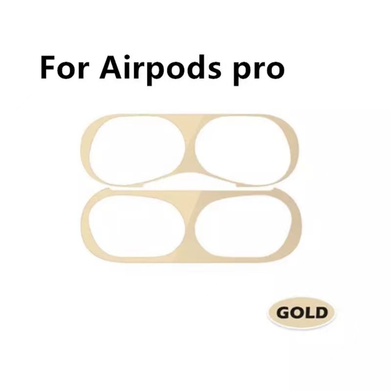รูปภาพรายละเอียดของ ฟิล์มกันรอย ฟิล์มกันฝุ่น Apple AirPods สติ๊กเกอร์กันรอย สติกเกอร์ติดเคส ฟิล์มAirPod film AirPod 1/2 AirPod pro   ฟิล์มหูฟัง
