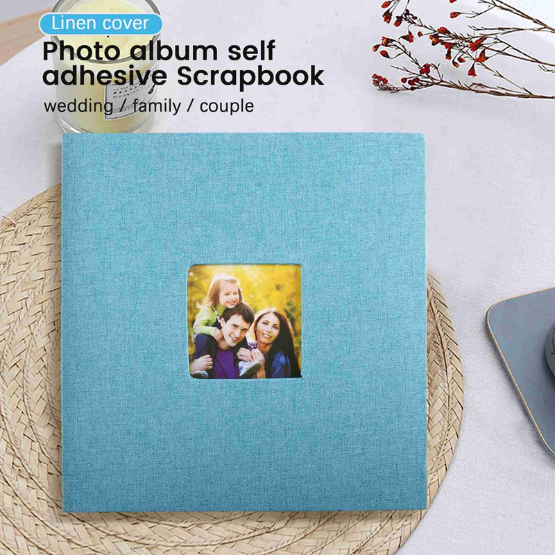 2X Photo Album Self Adhesive Scrapbook For Wedding/Family/Lovers