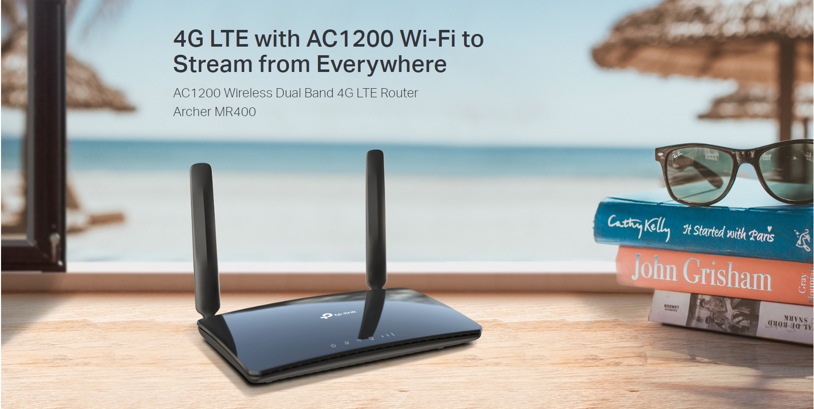 รายละเอียดเพิ่มเติมเกี่ยวกับ Archer MR400 TP-Link เราท์เตอร์ AC1200 Wireless Dual Band 4G LTE Router By Vnix Group