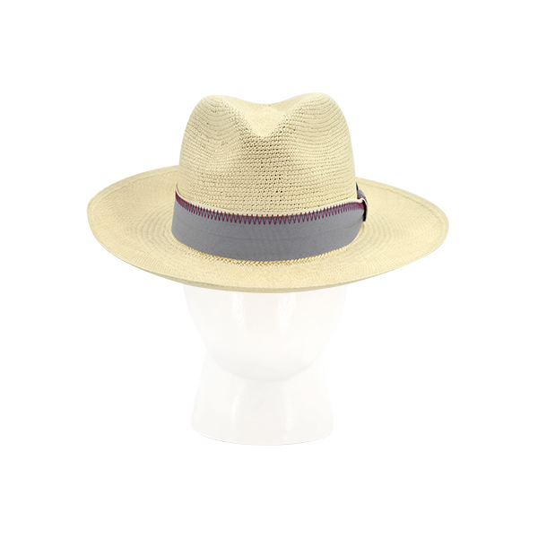 Panama Hat, Woven Hat Monpanama - Maxime, Fedora Hat Combining Weaving and Crochet. ราคา 7,800 บาท*ส่งฟรี