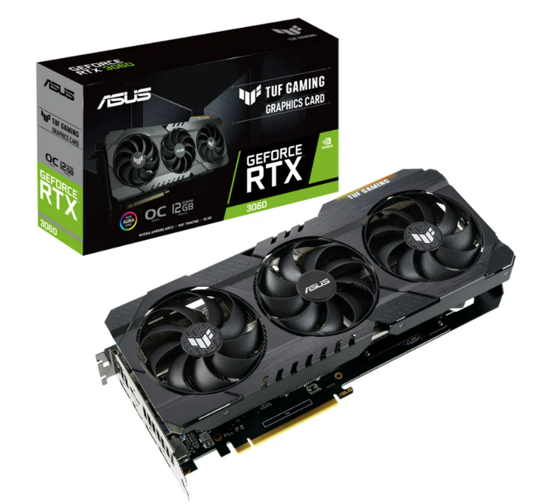 VGA (การ์ดแสดงผล) ASUS TUF RTX3060 O12G V2 GAMING - 12GB GDDR6 (LHR) การ์ดจอแรงๆ ราคา 28,990 บาท*ส่งฟรี