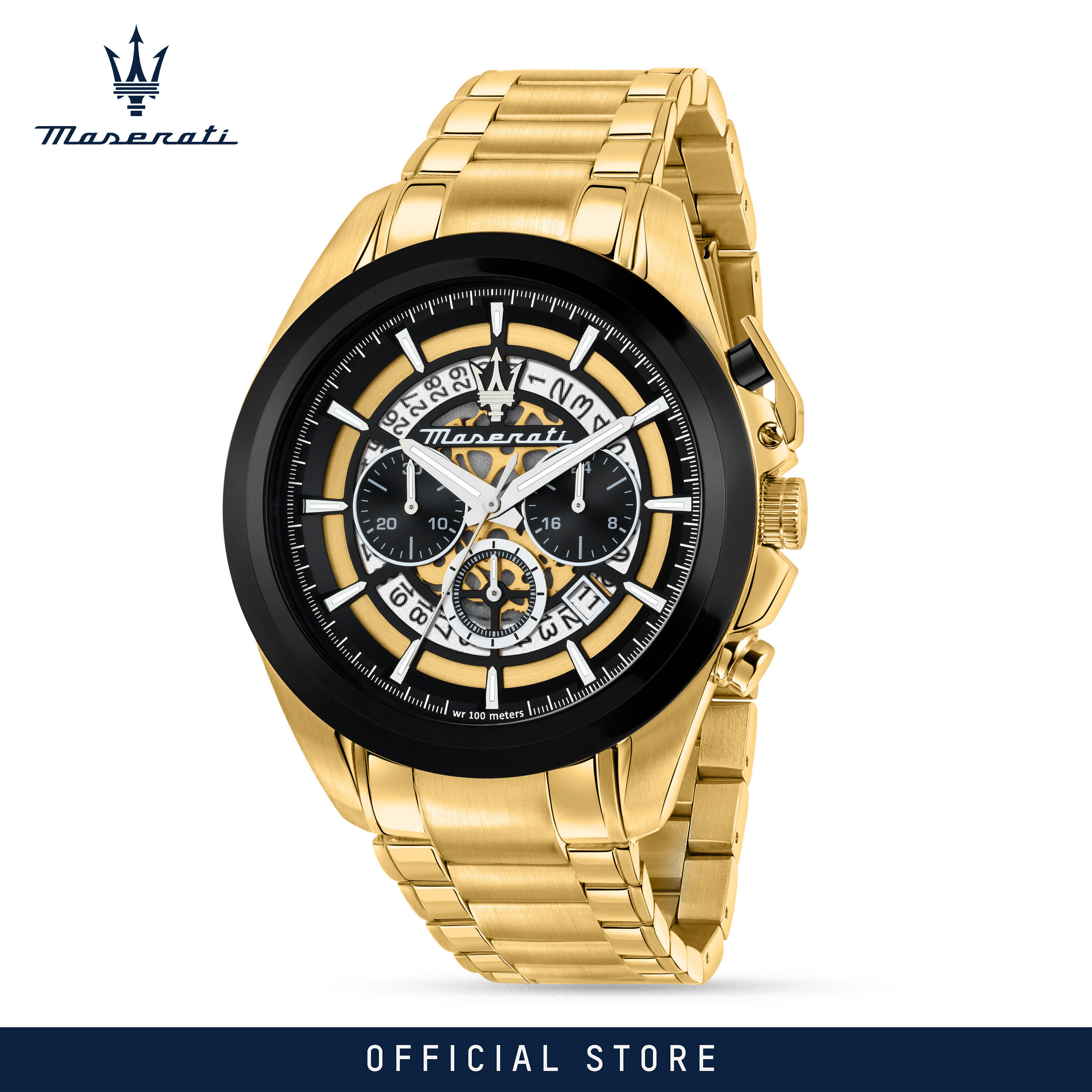 【2 Years Warranty】 Maserati 45mm Men's Chronograph Quartz Watch R8873612058 ราคา 18,242 บาท*ส่งฟรี
