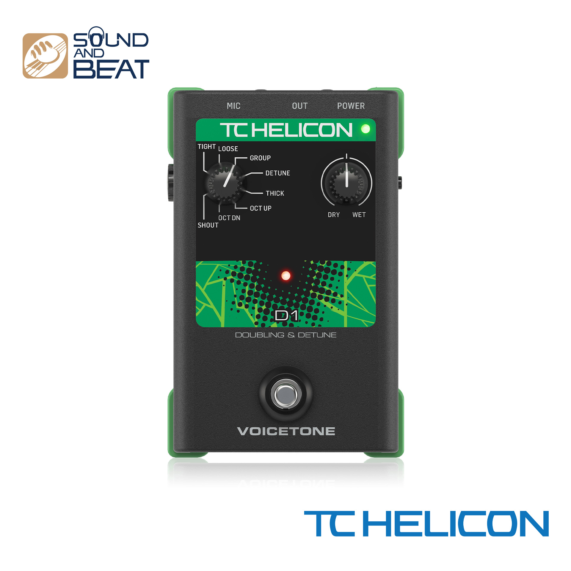 Tc Helicon Voicetone D1 Vocal Effects Processor ราคา 6,800 บาท*ส่งฟรี