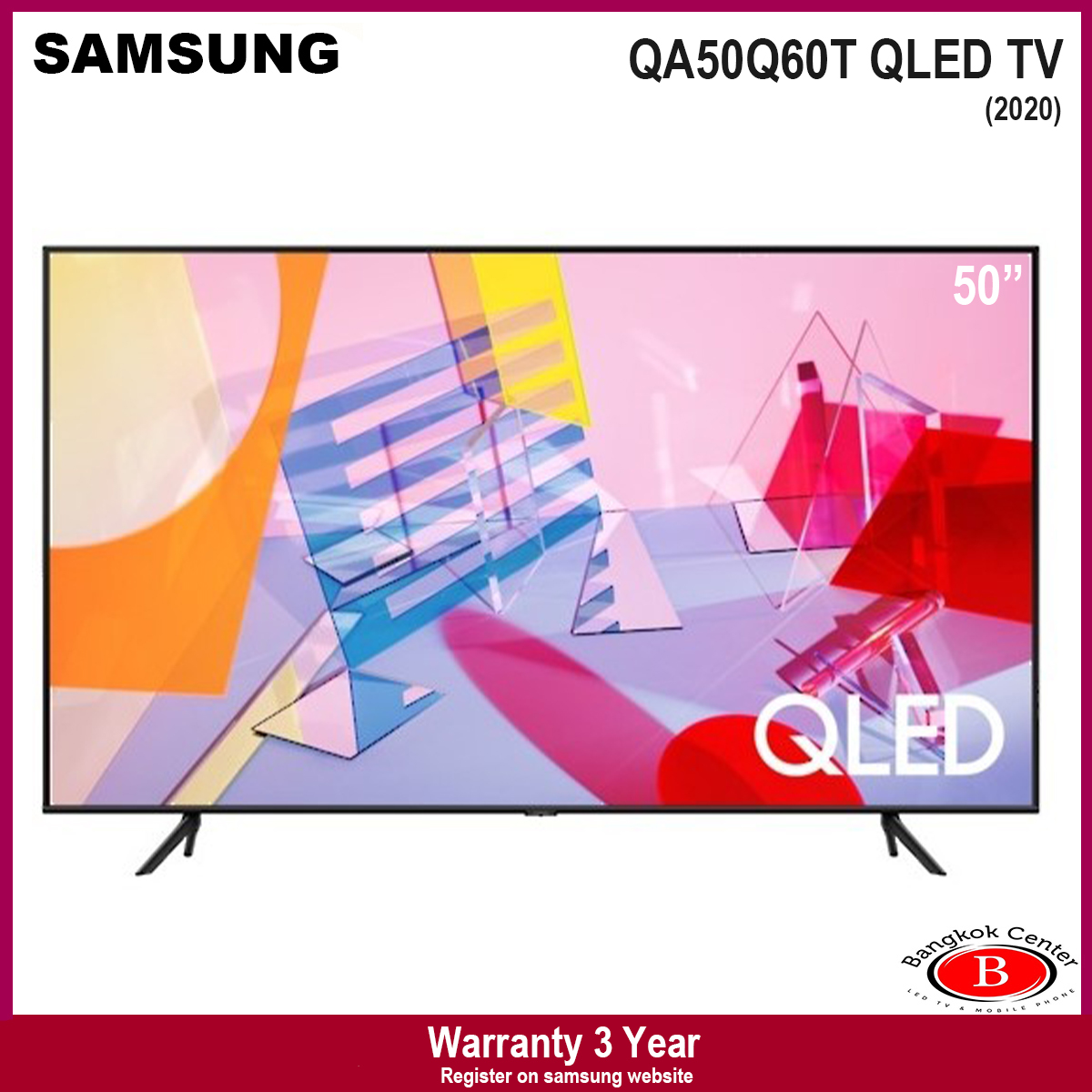 Samsung QLED 50Q60T Smart 4K TV QA50Q60TAKXXT ปี2020