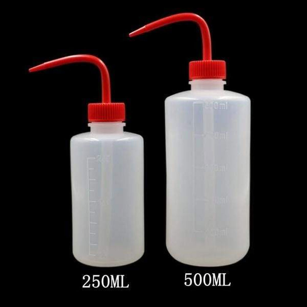ขวดบีบน้ำยาฆ่าเชื้อ กรีนโซป หรือน้ำยาต่างๆขนาด 250/500 ML สีแดง Tattoo Soap Bottle 250/500 ML