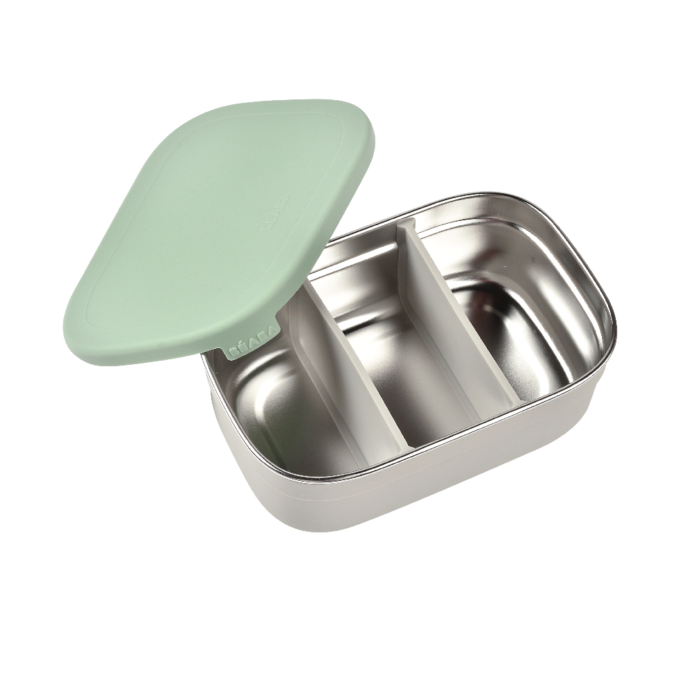 BEABA Stainless Steel Lunch Box - Frosty Green / Grey ราคา 1,690 บาท*ส่งฟรี