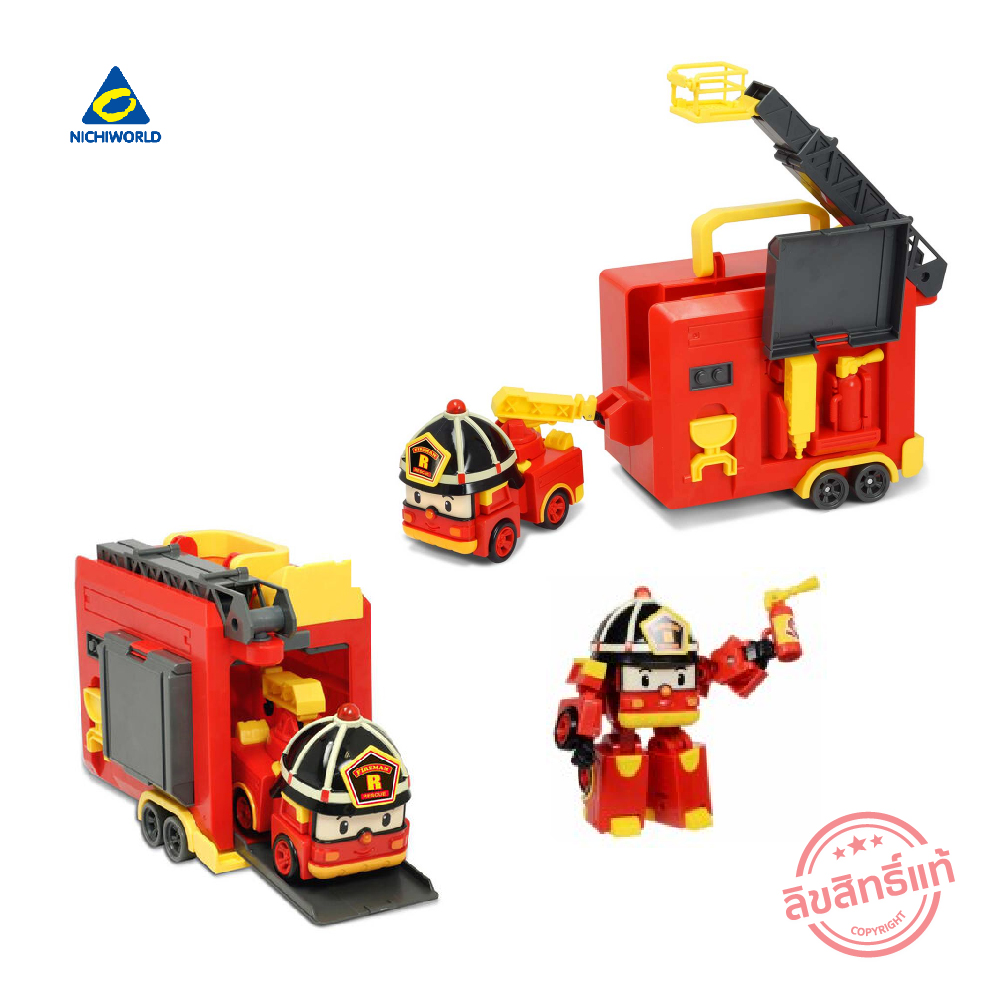 ROBOCAR POLI Transforming Carry Case Set - Roy ของเล่นหุ่นยนต์