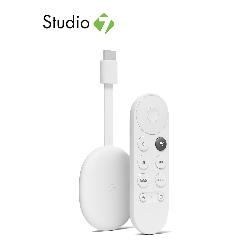 อุปกรณ์สตรีม Google Chromecast (4K) by Studio7 ราคา 3,190 บาท*ส่งฟรี