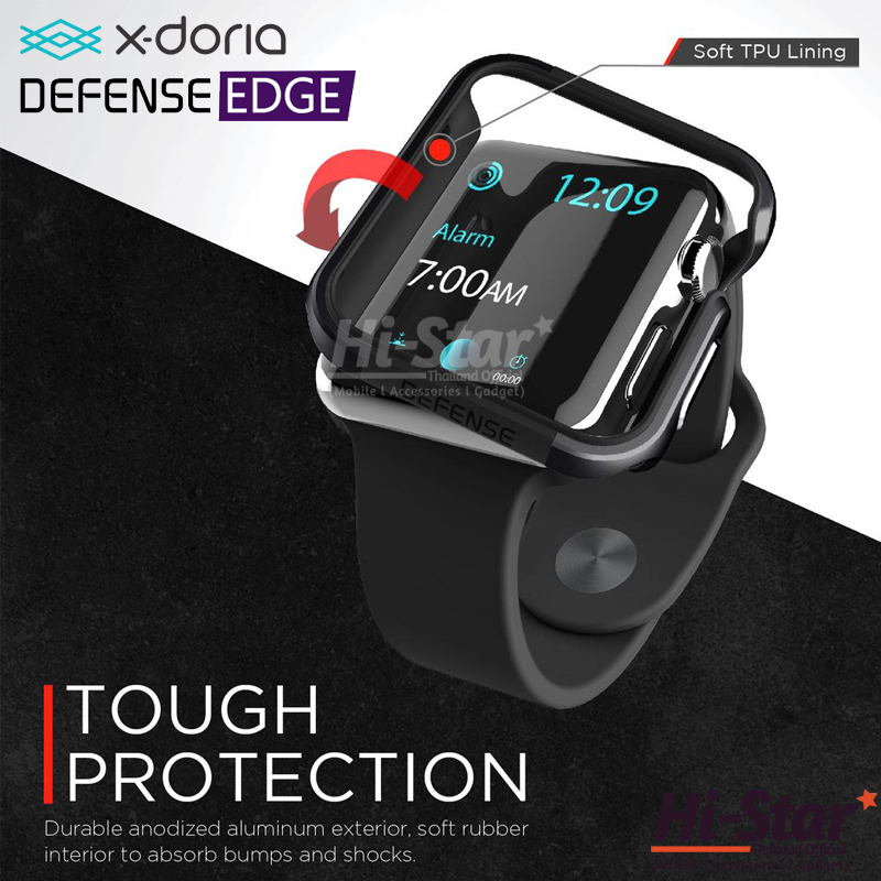 ภาพที่ให้รายละเอียดเกี่ยวกับ X-Doria Defense EDGE เคสสมาร์ทวอทช์ เคส Apple Watch 5 เคส Apple Watch 4 เคสกันกระแทก Apple Watch Series 4&5 ของแท้ 100% for Apple Watch 40mm | 44mm