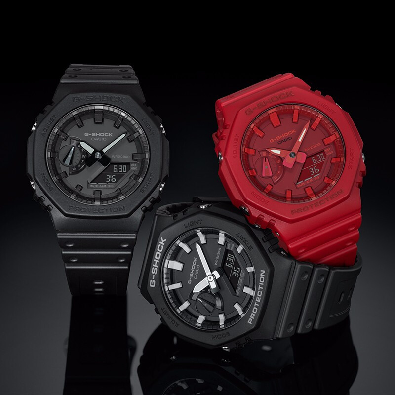 มุมมองเพิ่มเติมเกี่ยวกับ Casio G-Shock นาฬิกาข้อมือผู้ชาย สายเรซิ่น รุ่น GA-2100 SERIES （GA-2100-1A）มั่นใจแท้ 100% -ประกัน CMG