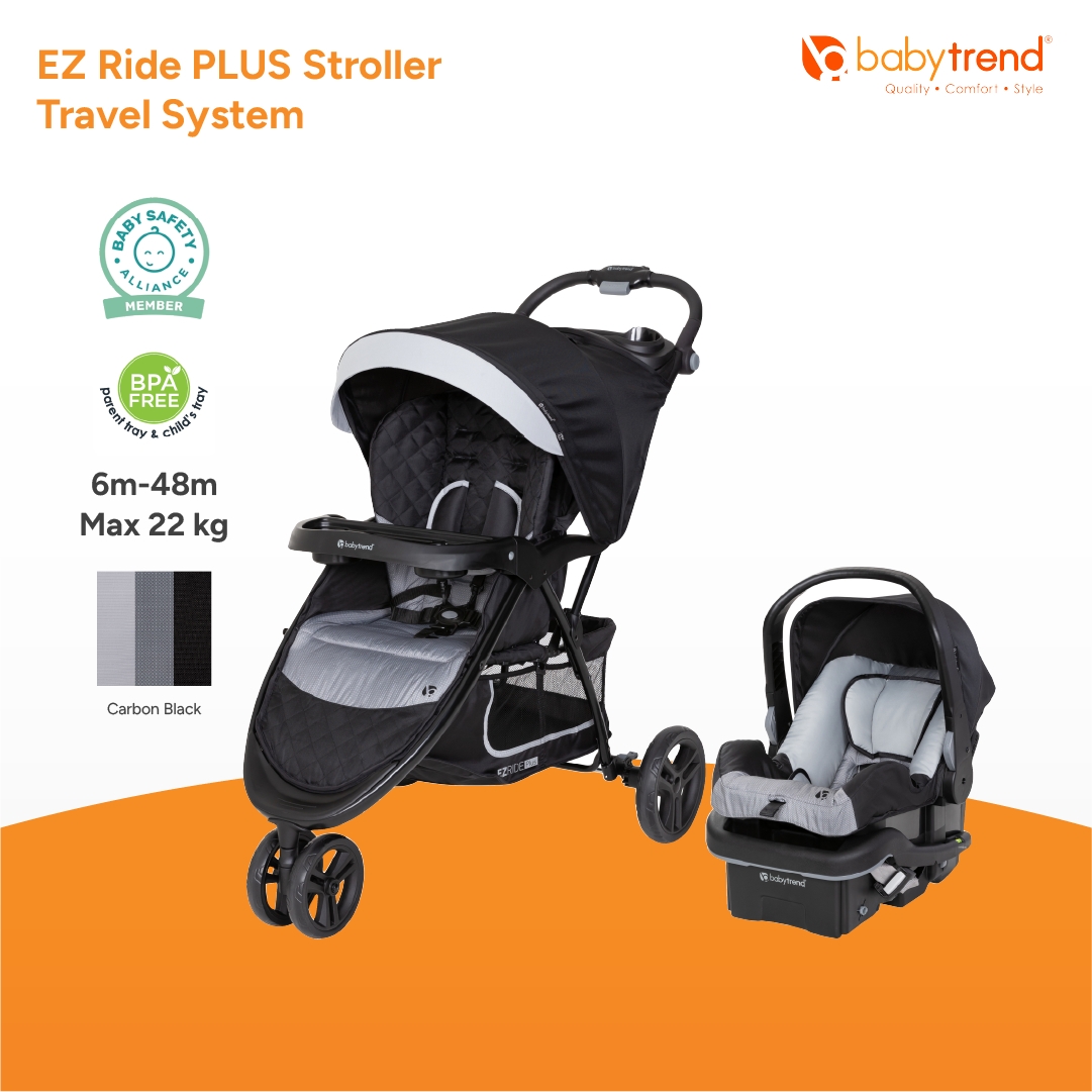 Baby Trend - Ez Ride Plus Stroller Travel System Baby Stroller with Car Seat