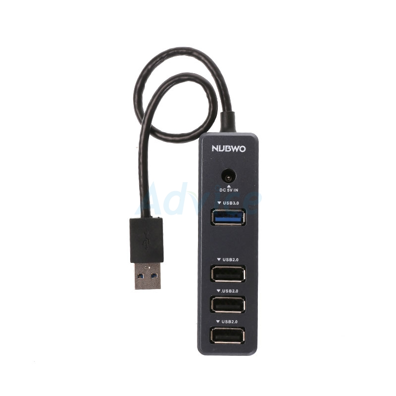 4 Port USB HUB NUBWO NH49 อุปกรณ์เชื่อมต่อ ประกัน 1Y