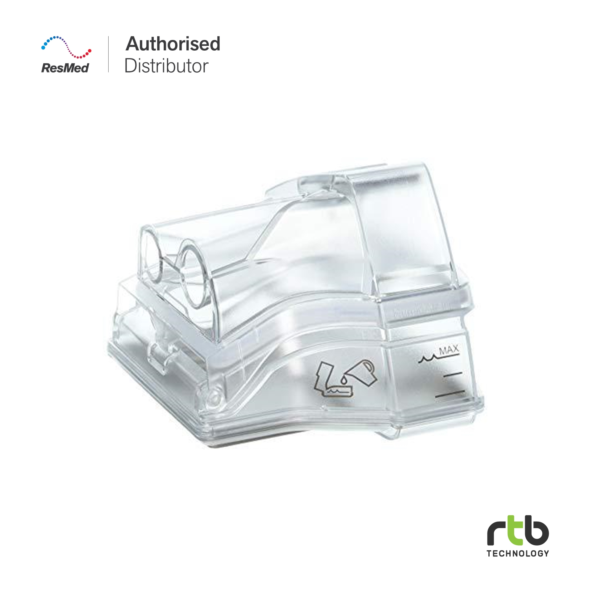 ผลิตภัณฑ์เพื่อสุขภาพ ResMed Heated Humidair Cleanable Tub สำหรับเครื่อง Cpap ราคา 3,600 บาท*ส่งฟรี