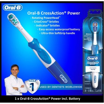1 x Oral-B Cross Action Power Whitening Electronic Toothbrush 1 x Oral-B Cross Action Power Whitening Electronic Toothbrush