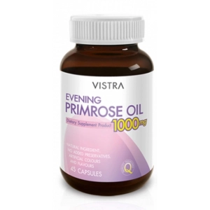 ภาพหน้าปกสินค้าVISTRA Evening Primrose Oil 1000 mg. EPO  45 เม็ด วิสทร้า น้ำมันอีฟนิ่งพรีมโรส 1000 มก. พลัส วิตามินอี 45 เม็ด ที่เกี่ยวข้อง