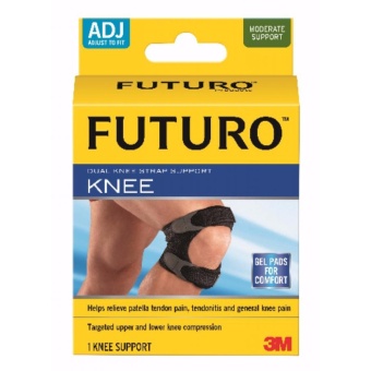 3เอ็ม ฟูทูโร่™ อุปกรณ์พยุงลูกสะบ้าเข่า แถบรัดคู่ แบบปรับกระชับได้ 3M Futuro™ Dual Knee Strap Support 3เอ็ม ฟูทูโร่™ อุปกรณ์พยุงลูกสะบ้าเข่า แถบรัดคู่ แบบปรับกระชับได้ 3M Futuro™ Dual Knee Strap Support