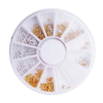 รีวิว 3D Nail Art Rhinestones Glitters Acrylic Tips Decoration Manicure Wheel(Multicolor)-12 - intl ขายด่วน 3D Nail Art Rhinestones Glitters Acrylic Tips Decoration Manicure Wheel(Multicolor)-12 - intl