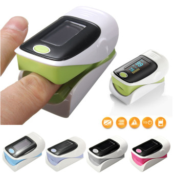 3pcs Finger Fingertip Blood Oxygen Meter SPO2 OLED Pulse Heart Rate Monitor Oximeter White+Green - Intl