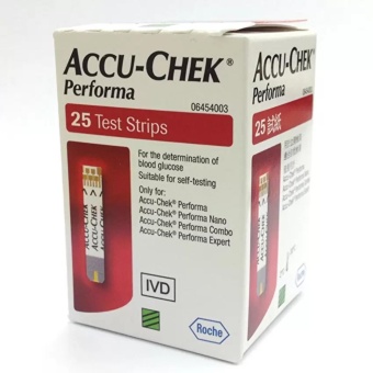 Accu-Chek Performa Test Strip แผ่นตรวจน้ำตาล 1 กล่อง (25 ชิ้น/กล่อง)