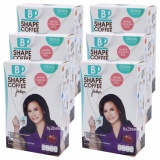 B Shape Coffee Original Collagen Plus By Jintara บีเชฟ คอฟฟี่ สูตรดั้งเดิม เพิ่มคอลลาเจน โดย คุณแหม่ม จินตรา กาแฟปรุงสำเร็จ ควบคุมน้ำหนัก เร่งการเผาผลาญ ผิวพรรณกระจ่างใส(ขนาด 10 ซอง x 6 กล่อง)