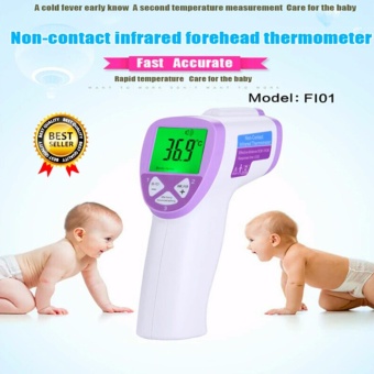 Baby Infrared Thermometerเครื่องวัดไข้ดิจิตอลแบบไม่สัมผัส ชนิดอินฟราเรด เทอร์โมมิเตอร์ ให้ความแม่นยำสูง รุ่น PROเทอร์โมมิเตอร์วัดไข้ 4 in 1 สีของหน้าจอแสดงผลไข้พร้อมตัวเลขอุณภูมิ คุ้มค่าขึ้นไปอีกฟรีแบตเตอรี่ 2 ก้อนเพื่อความสะดวกสบายใช้งานได้ทันที