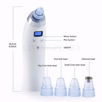 ขอเสนอ BINZIM 5-Level Comedo Suction Microdermabrasion Diamond MachineBlackhead Removal 4 Replaceable Heads Rechargeable Acne PigmentRemover Cosmetic Pore Cleaner Set (White) - intl ประกาศขาย BINZIM 5-Level Comedo Suction Microdermabrasion Diamond MachineBlackhead Removal 4 Replaceable Heads Rechargeable Acne PigmentRemover Cosmetic Pore Cleaner Set (White) - intl