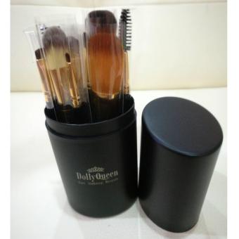 Dolly Queen ชุดแปรงแต่งหน้า 12 ชิ้น พร้อมกล่องจัดเก็บ Set MakeupBrush สีดำ Dolly Queen ชุดแปรงแต่งหน้า 12 ชิ้น พร้อมกล่องจัดเก็บ Set MakeupBrush สีดำ
