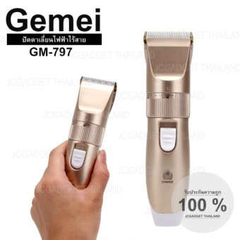 ต้องการขาย Gemei ปัตตาเลี่ยนไฟฟ้าไร้สาย ใบมีดไททาเนียมรุ่น GM-797 ( สีทอง ) ขอเสนอ Gemei ปัตตาเลี่ยนไฟฟ้าไร้สาย ใบมีดไททาเนียมรุ่น GM-797 ( สีทอง )