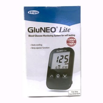 ขาย GLUNEO®LITE BLOOD GLUCOSE SYSTEM เครื่องตรวจระดับน้ำตาลในเลือด พร้อมแถบทดสอบ