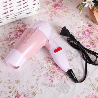 2560 hair dryer ด้ามจับพับได้ ไดร์เป่าผม1000W รุ่น K-001001 (สีชมพู)