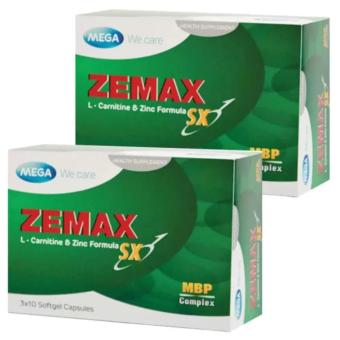 Mega We Care Zemax SX 30 capsules (ZMA) เสริมฮอร์โมน สุขภาพเพศชายและกล้ามเนื้อ (30 เม็ด x 2 กล่อง) Mega We Care Zemax SX 30 capsules (ZMA) เสริมฮอร์โมน สุขภาพเพศชายและกล้ามเนื้อ (30 เม็ด x 2 กล่อง)