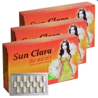 Sun Clara ซันคลาร่า กล่องส้ม สูตรดั้งเดิม ลดความอยากอาหาร 30 แคปซูล 3 กล่อง Sun Clara ซันคลาร่า กล่องส้ม สูตรดั้งเดิม ลดความอยากอาหาร 30 แคปซูล 3 กล่อง