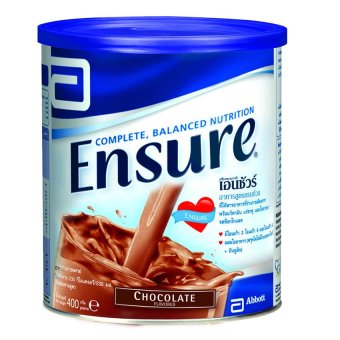 Ensure Chocolate Flavor 400 grams 1กระป๋อง Ensure Chocolate Flavor 400 grams 1กระป๋อง
