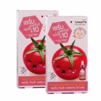 Smooto สมูทโตะ เซรั่มมะเขือเทศ ไวท์ออร่า X10 (2กล่อง 12 ซอง) Smooto สมูทโตะ เซรั่มมะเขือเทศ ไวท์ออร่า X10 (2กล่อง 12 ซอง)