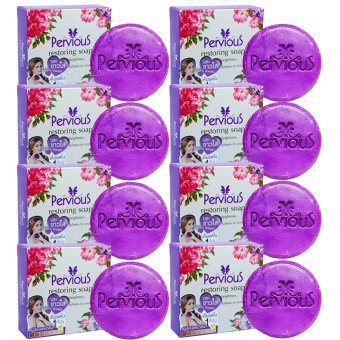 Pervious Restoring Soap สบู่กู้หนังหน้า เพอร์เวียส ไร้สิว ผิวออร่า เปลี่ยนผิวใหม่ในก้อนเดียว 100 กรัม (8 ก้อน) Pervious Restoring Soap สบู่กู้หนังหน้า เพอร์เวียส ไร้สิว ผิวออร่า เปลี่ยนผิวใหม่ในก้อนเดียว 100 กรัม (8 ก้อน)
